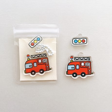 ［🚓］のりものキーホルダー