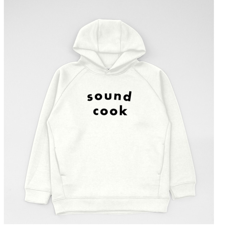 sound cook パーカー（白黒）｜フロッキープリント | OJISAN design