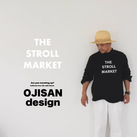 THE STROLL MARKET 長袖Tシャツ（ブラック）