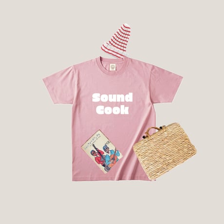 オーガニックコットンTシャツ（ダスティピンク）