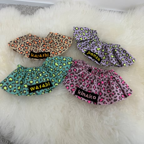Neon Leopard bib