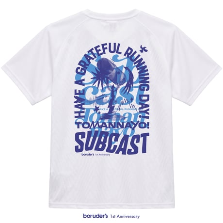 【※受注生産】#34_1周年記念グラフィック_ドライTシャツ（ホワイト）