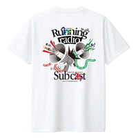 在庫分のみ【ランラジコラボ】Sub5km_ドライTシャツ（白）