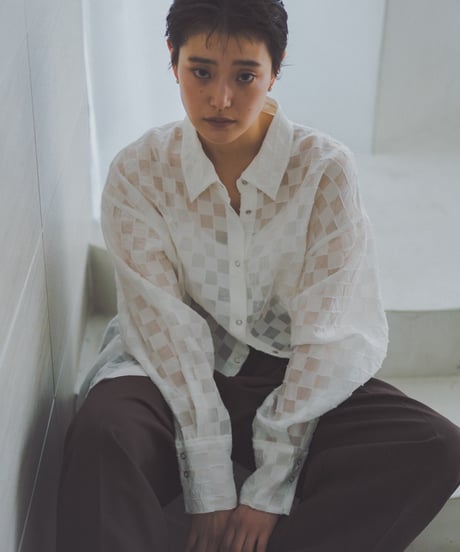 Checker Sheer Shirt