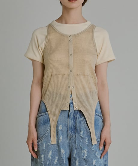 Multiway Sheer Rib Tanktop
