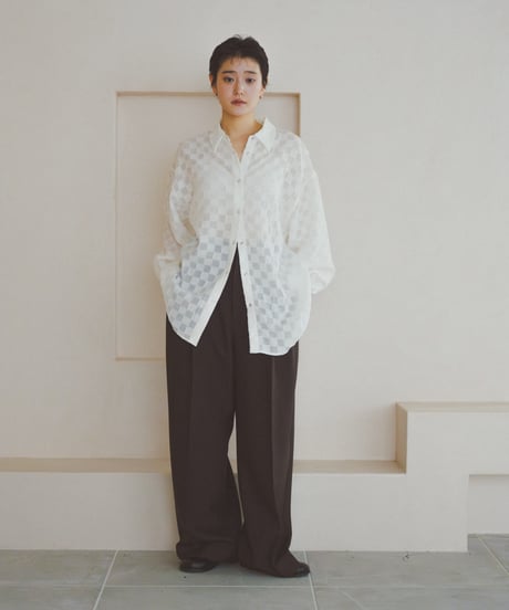 Checker Sheer Shirt