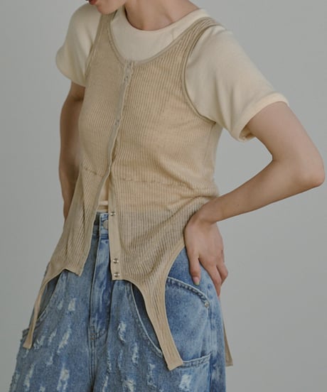 Multiway Sheer Rib Tanktop