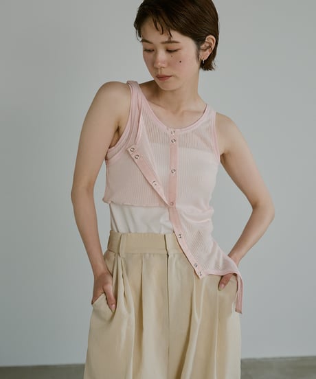 Multiway Sheer Rib Tanktop