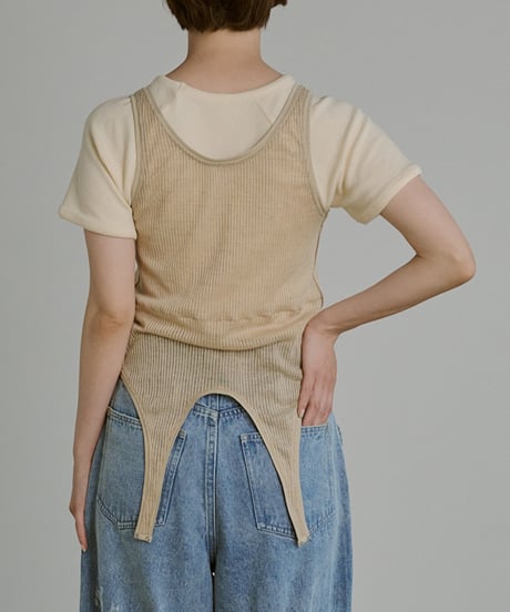 Multiway Sheer Rib Tanktop
