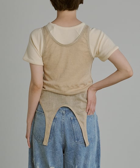 Multiway Sheer Rib Tanktop