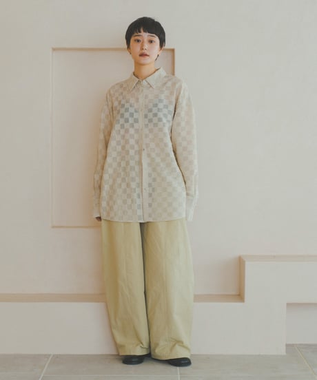 Checker Sheer Shirt