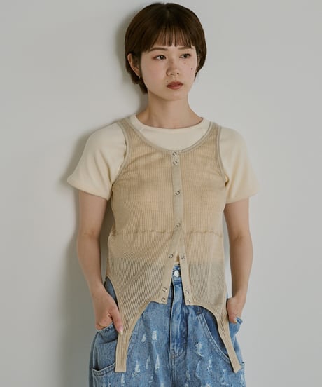 Multiway Sheer Rib Tanktop