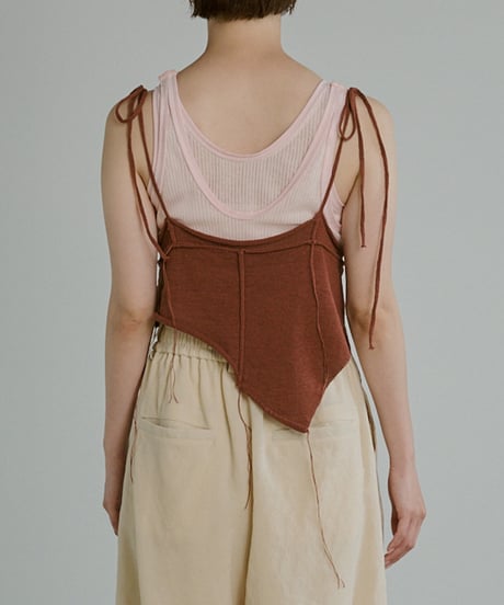 Patchwork Knit Bustier