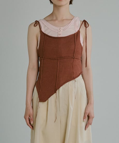 Patchwork Knit Bustier