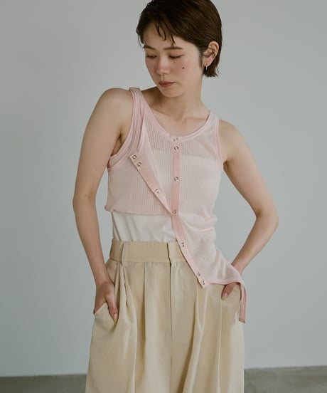 Multiway Sheer Rib Tanktop