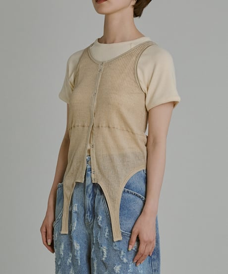 Multiway Sheer Rib Tanktop