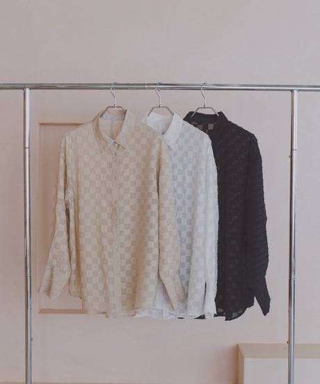 Checker Sheer Shirt