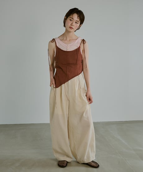 Patchwork Knit Bustier