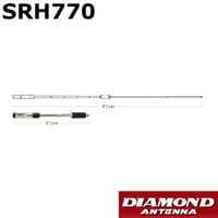 SRH770　144/430MHz 高利得2バンドハンディ用ロッドアンテナ（広帯域受信対応）第一電波工業/ダイヤモンドアンテナ/DIAMOND ANTENNA