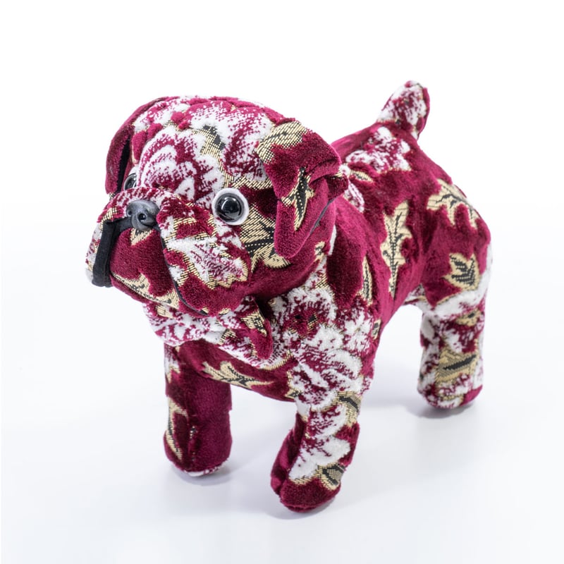 ブルドッグ ぬいぐるみ 花柄 インテリア 受注製作】 【予約】金華山ぬいぐるみ マドンナ ブルドッグ m0001b
