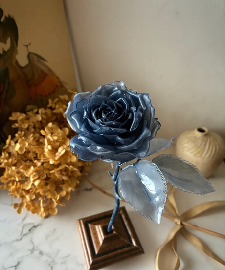 #5 - Art Flower｜藍の薔薇（台座）