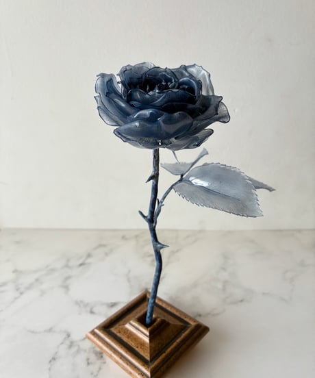#5 - Art Flower｜藍の薔薇（台座）