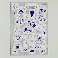 FOUND STAR sticker sheet