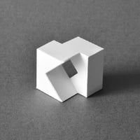 3D paper sculpture template
