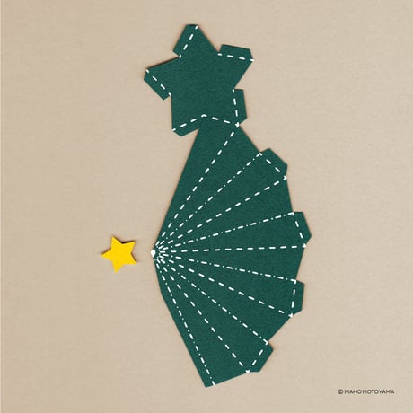Paper sculpture template 展開図（PDF）