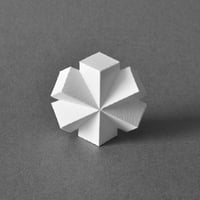 3D paper sculpture template