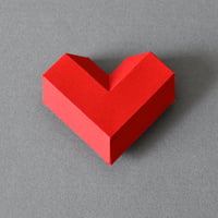 Paper sculpture template 展開図（PDF）
