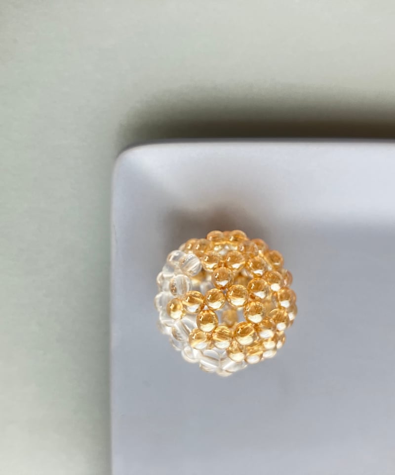 神聖幾何学フラーレン/ゴールデンオーラクリスタル 4mm/1個