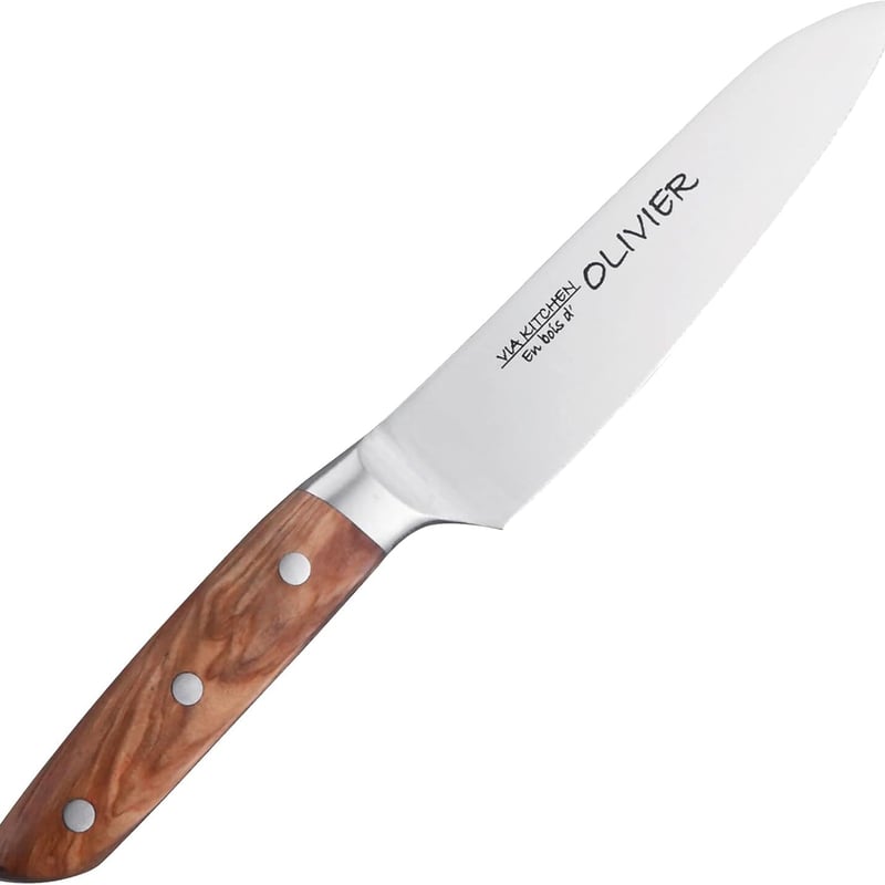 佐竹産業 ペティナイフ バイアキッチン オリーブ 日本製 13.5cm