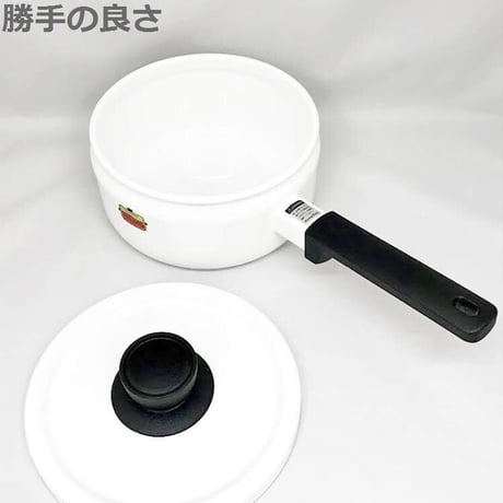 富士ホーロー Fuji Horo ソースパン レッド 18cm Solid SD-18S R