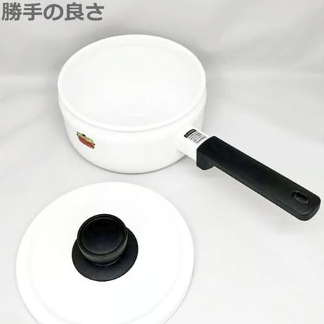 富士ホーロー Fuji Horo ソースパン レッド 18cm Solid SD-18S R