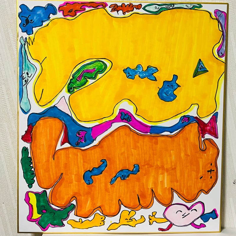 原画 描き手KOU】Emotions(訳:感情)抽象画 手描き | ちゃがちゃんねる