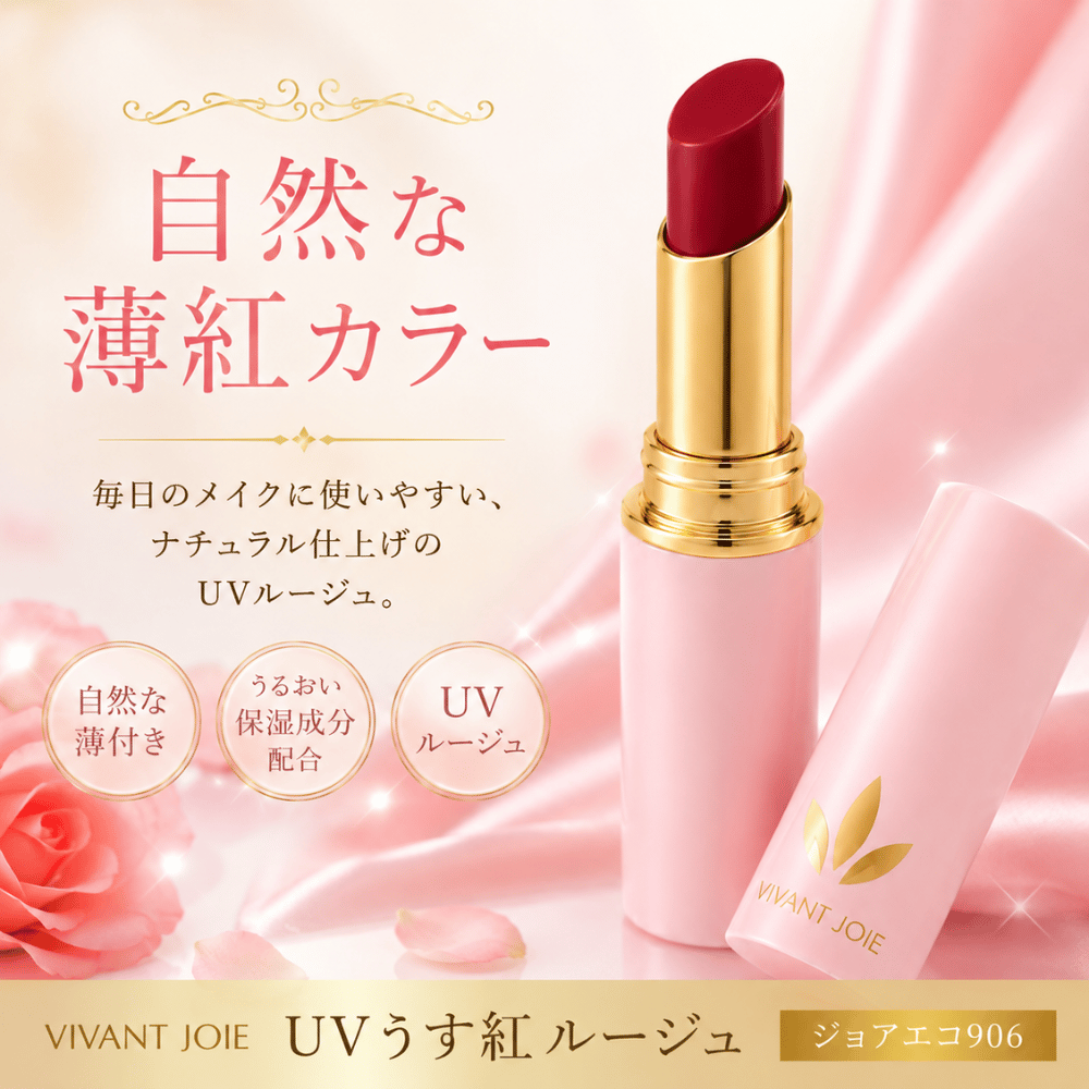 VIVANT JOIE UVうす紅ルージュ ジョアエコ906 口紅 リップカラー 保湿