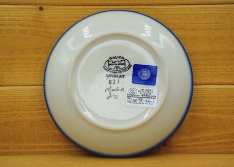 ポーランド食器（ポーリッシュポタリー）　丸皿１６ｃｍ　カリヒ社『ストロベリーフィールズ』