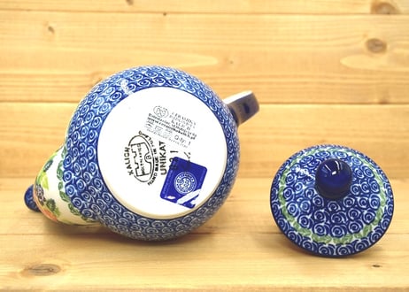 ポーランド食器（ポーリッシュポタリー）　ティーポット、コーヒーポット７５０ｃｃ　カリヒ社『ようこそ！ローズガーデンへ』