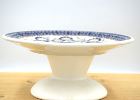 ポーランド食器（ポーリッシュポタリー）　丸皿２２ｃｍ　マヌファクトゥラ社『ブルーデイジー』