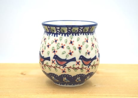 ポーランド食器（ポーリッシュポタリー）ベリーカップM　マヌファクトゥラ社『ロビンの森』