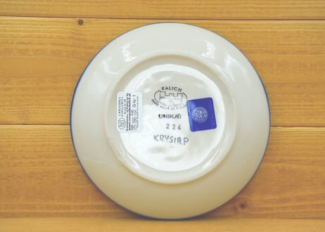 ポーランド食器（ポーリッシュポタリー）　丸皿１６ｃｍ　カリヒ社『ベビーフラワー』