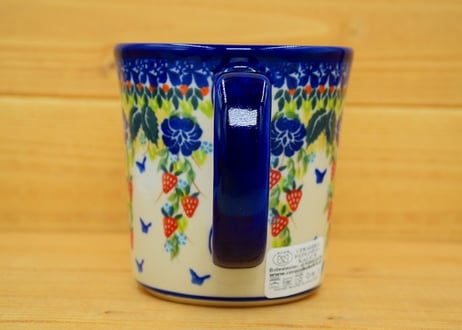 ポーランド食器（ポーリッシュポタリー）ストレートカップL　カリヒ社『ストロベリーフィールズ』