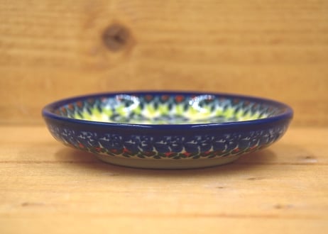 ポーランド食器（ポーリッシュポタリー）　丸皿１０ｃｍ　カリヒ社『ストロベリーフィールズ』