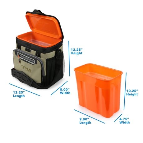 Titan Deep Freeze 16 Can Zipperless Hardbody Cooler