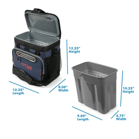 Titan Deep Freeze 16 Can Zipperless Hardbody Cooler