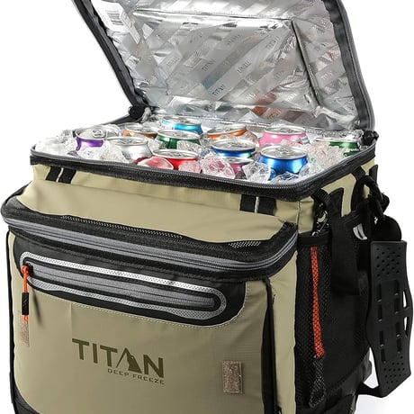 クーラーボックス Titan Deep Freeze 40L 50+10缶 ローリングクーラー キャスター付き ソフトクーラーボックス 3日保冷 折りたたみ 運動会 BBQ アウトドア