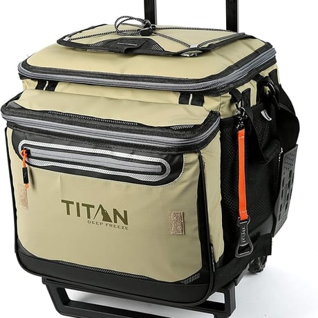 クーラーボックス Titan Deep Freeze 40L 50+10缶 ローリングクーラー キャスター付き ソフトクーラーボックス 3日保冷 折りたたみ 運動会 BBQ アウトドア