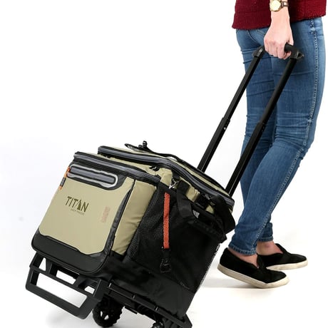 クーラーボックス Titan Deep Freeze 40L 50+10缶 ローリングクーラー キャスター付き ソフトクーラーボックス 3日保冷 折りたたみ 運動会 BBQ アウトドア