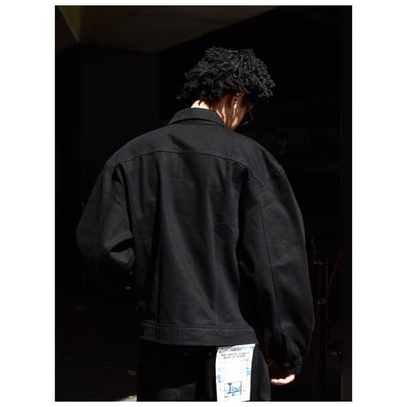 Prison Blues Denim Western Jacket Rinsed Black